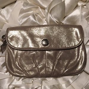Coach wristlet, champagne color
